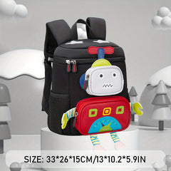 3D Robot Kindergarten Kids Backpack for Boys Girls