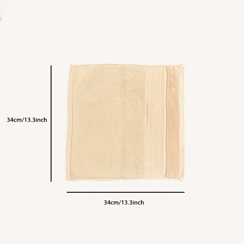 4pcs Soft Cotton Face Cloths Highly Absorbent Towels 33x33cm