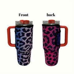 Leopard Printed Insulated Cup Cover for 40oz Tumbler