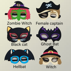 7pcs Children's Halloween Mask Birthday Party Performance
