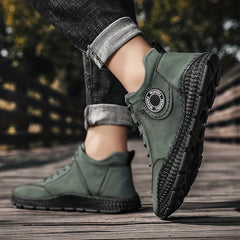 Men's Vintage High Top Lace Up Boots
