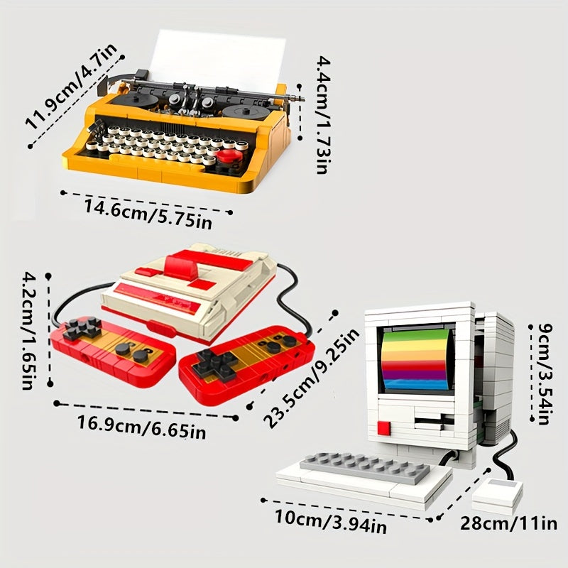 Vintage Home Appliance Building Block Toys for Children