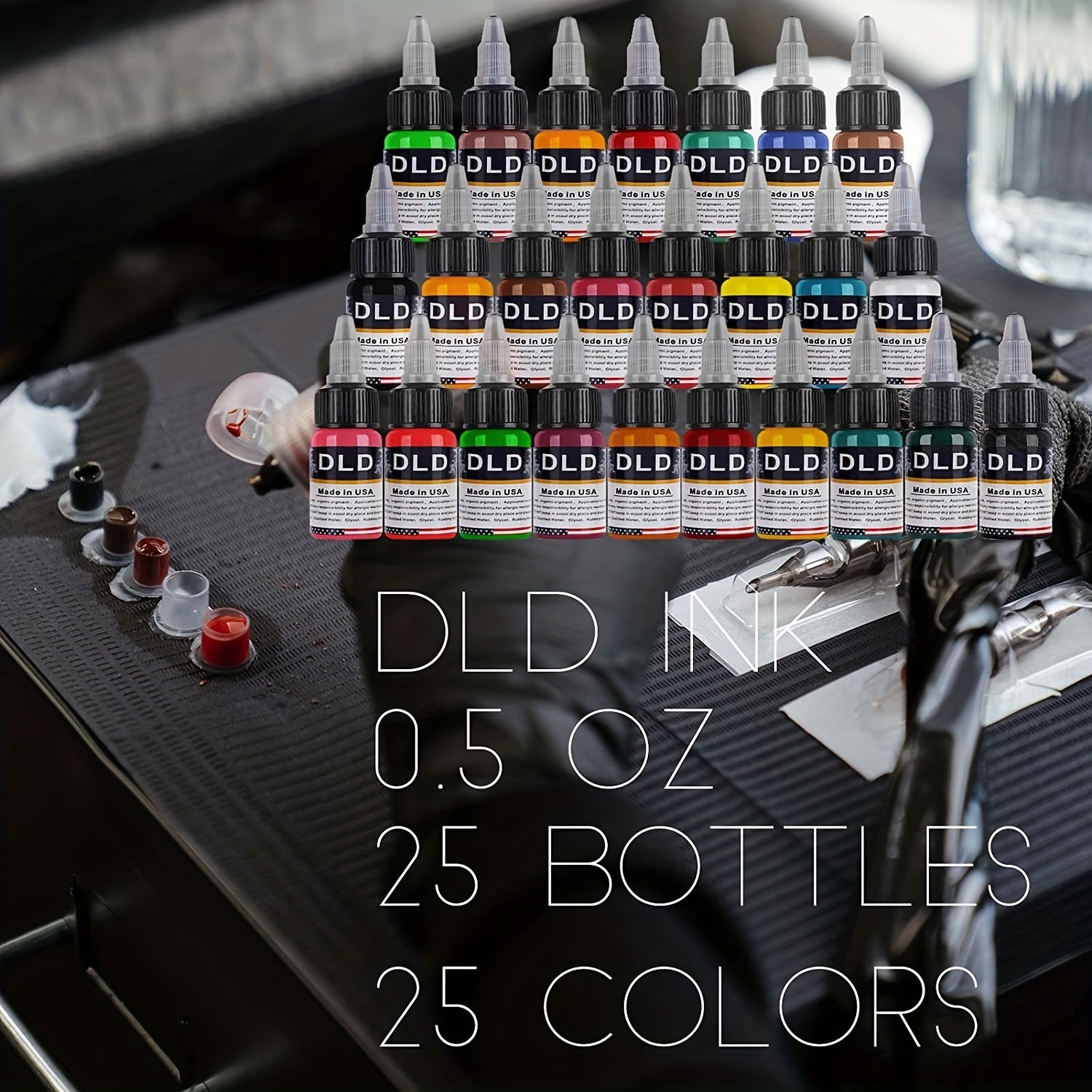 25 Tattoo Ink Set Professional Tattoo Pigment Set Long Lasting Tattoo Painting