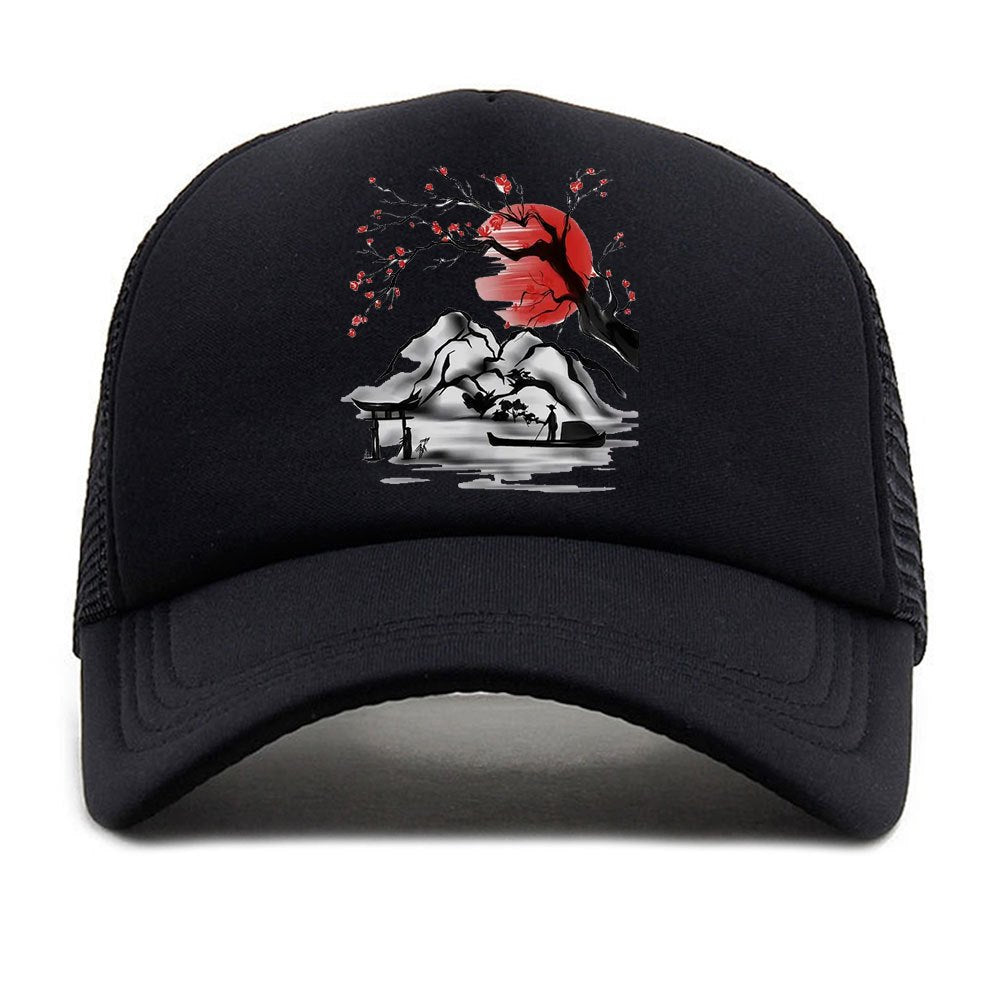 Adjustable Bamboo Forest Landscape Baseball Cap