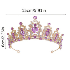 Crystal Bridal Tiara Crown Set Earrings Necklace Jewelry Women