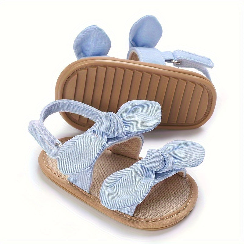 Baby Girls Bowknot Sandals Lightweight Anti Slip