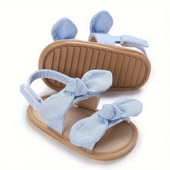 Baby Girls Bowknot Sandals Lightweight Anti Slip