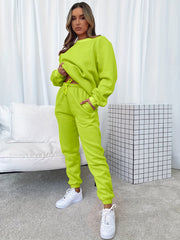 Casual Two-piece Set Long Sleeve Sweatshirt & Jogger Pants