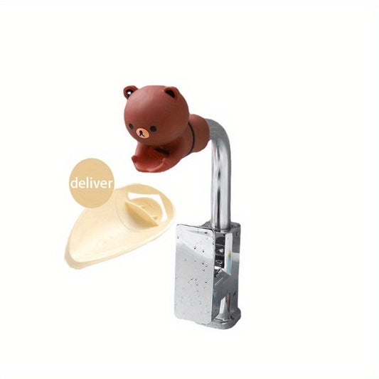 2pcs Cartoon Faucet Extender for Toddlers - Bathroom Sink Spout Wash