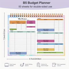 B5 Budget Planner - 100 Pages - Weekly & Monthly - Manage Finances