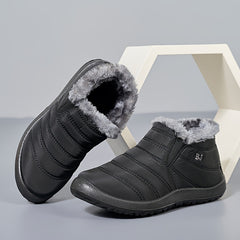 Waterproof Fleece Snow Boots Plus Size Warm Outdoor Boots
