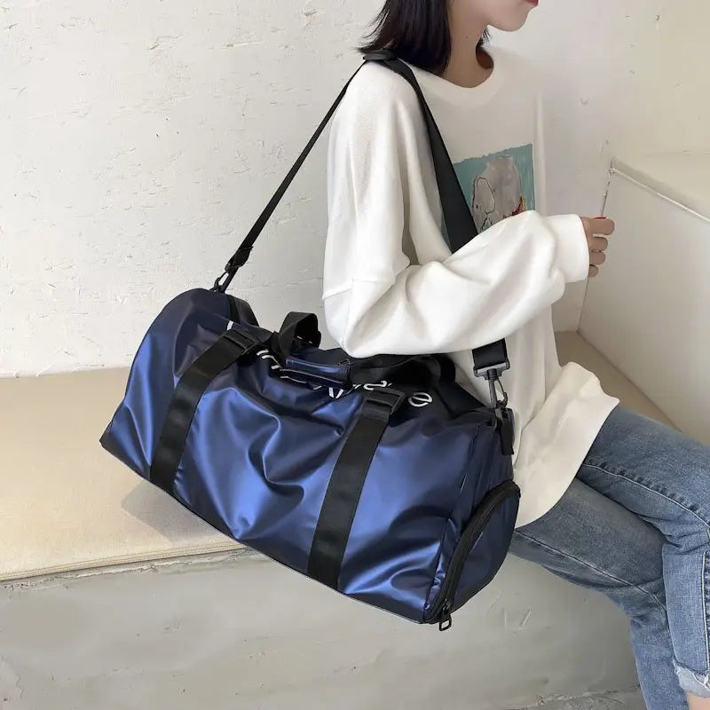 18 Inch Nylon Travel Bag, Portable Fitness Bag, Waterproof Luggage Bag