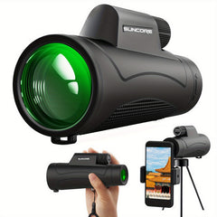 Compact 10x40 Monocular Telescope for Outdoor Camping
