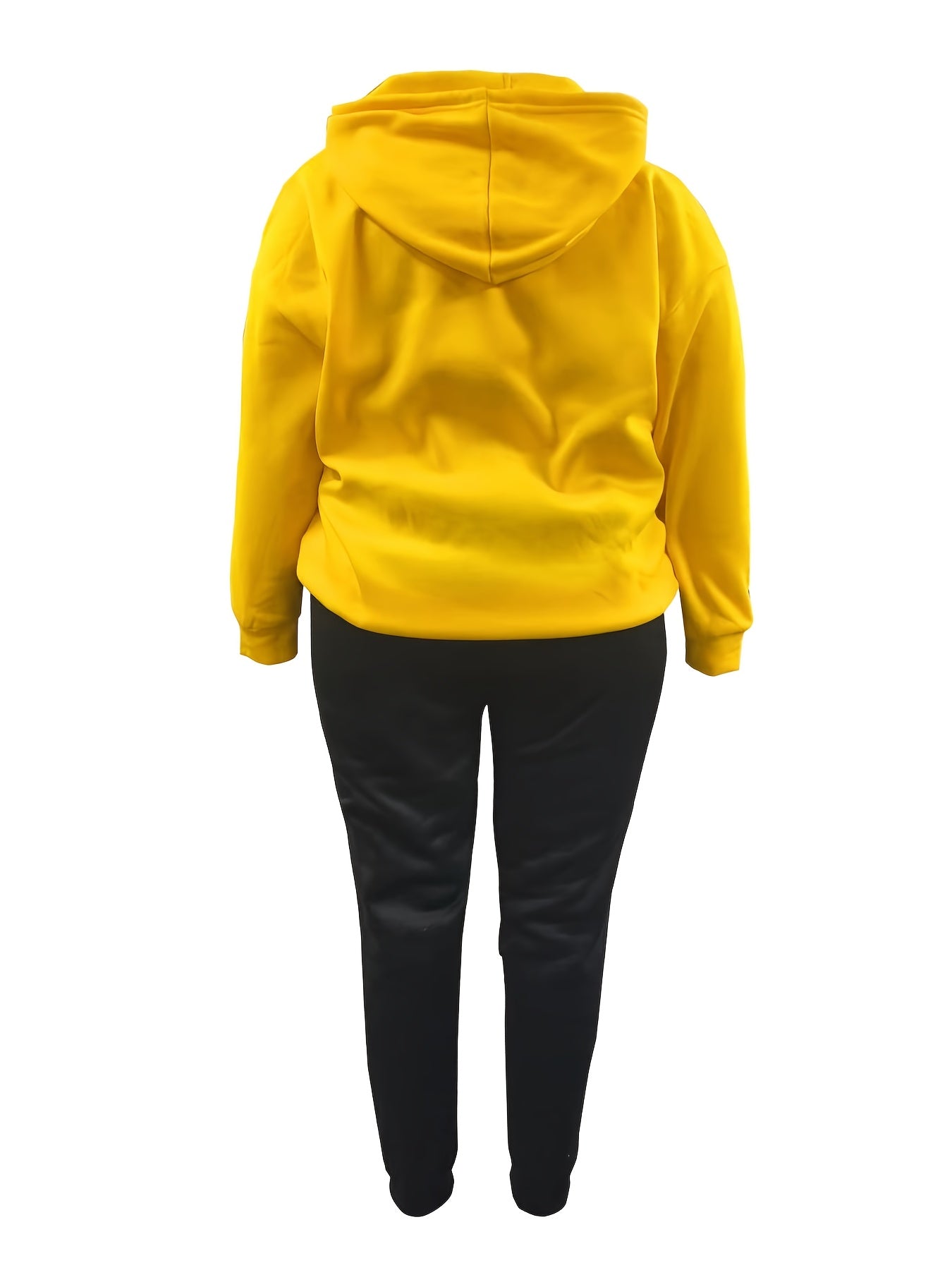 Funny Skull Print Hoodie & Joggers Gothic Outfit Set