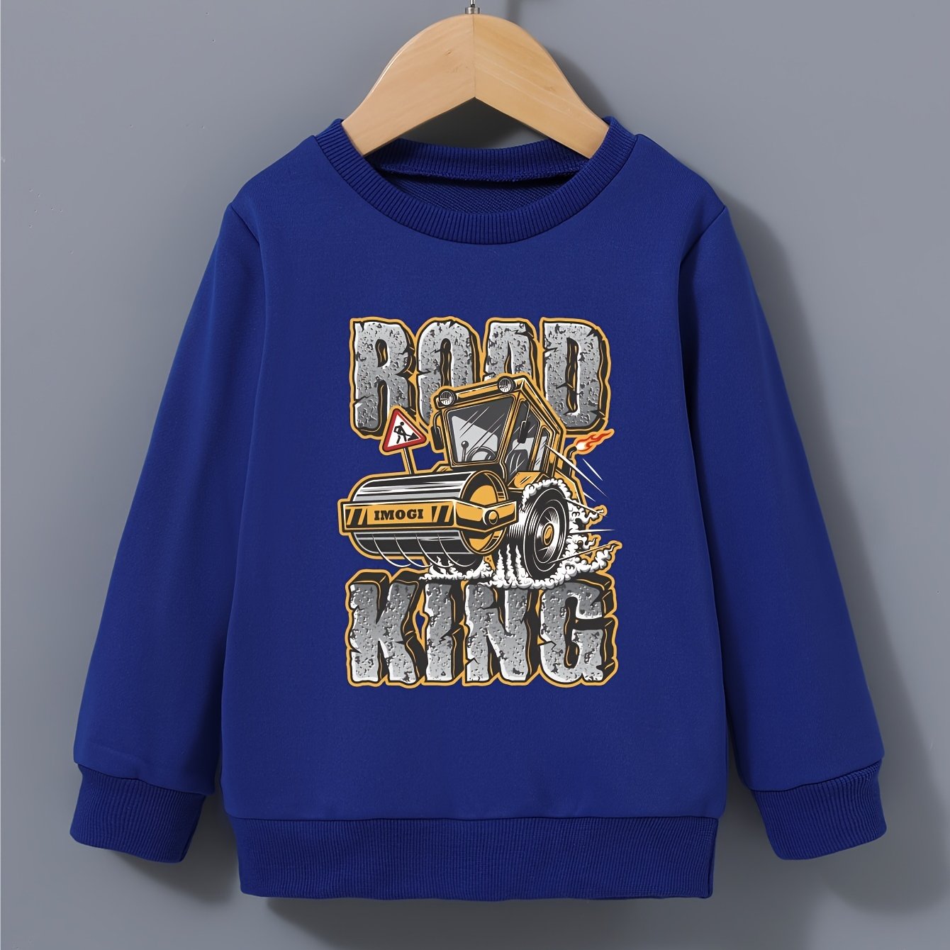 Kid's Cartoon Truck Sweatshirt Long Sleeve Top