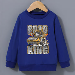 Kid's Cartoon Truck Sweatshirt Long Sleeve Top