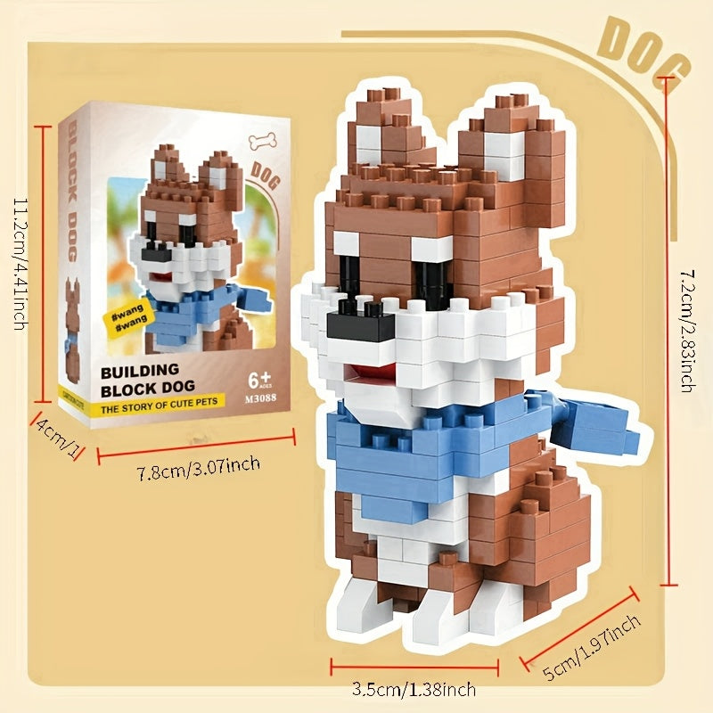 Puppy Building Blocks Small Particle Educational Toy