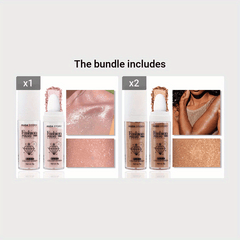 Shimmer Highlighter Powder Natural Sparkle Makeup Brightens