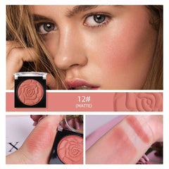 Petal Face Blushes Powder Shimmer Cheek Blush Matte Lightweight Face Brighten