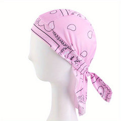 Men's Paisley Durag Print Bandana Unisex Head Scarf