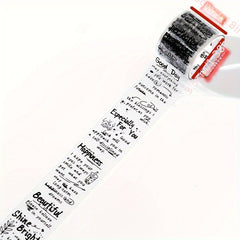 Retro English Word Plant Base Bag DIY Sticker PET Tape