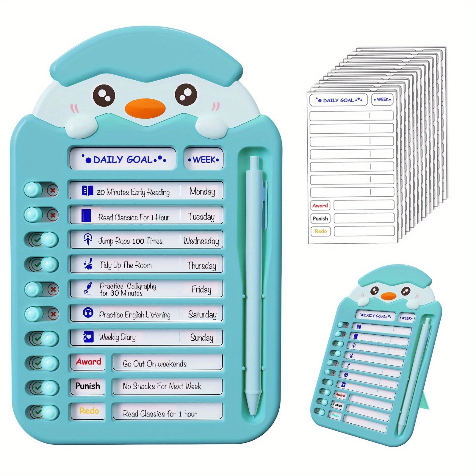 Detachable Chores Checklist Board - DIY Message Board