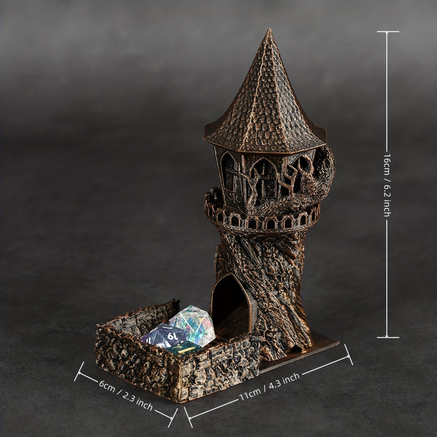 Tree Dice Tower Easy Roll Dice Ideal For RPG Enthusiasts