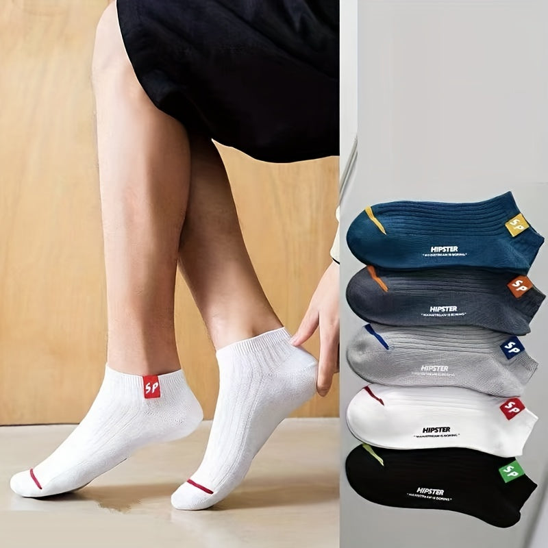 Breathable Men's Ankle Socks - Keep Feet Dry All Summer