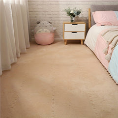 12pcs Foam Puzzle Floor Mat Interlocking Fluffy Puzzle Flooring Tiles