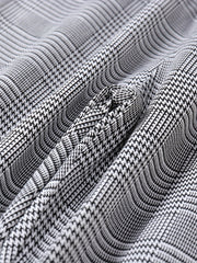 Girls Plaid Print Casual Pants Trousers Elastic Waist Ankle Length