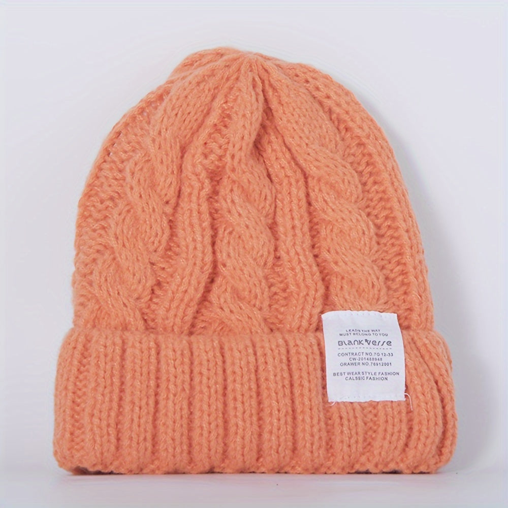 Warm Knitted Hat for Autumn and Winter Outdoor Activities
