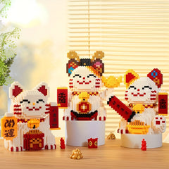 Lucky Cat Building Blocks Educational Puzzle Toys