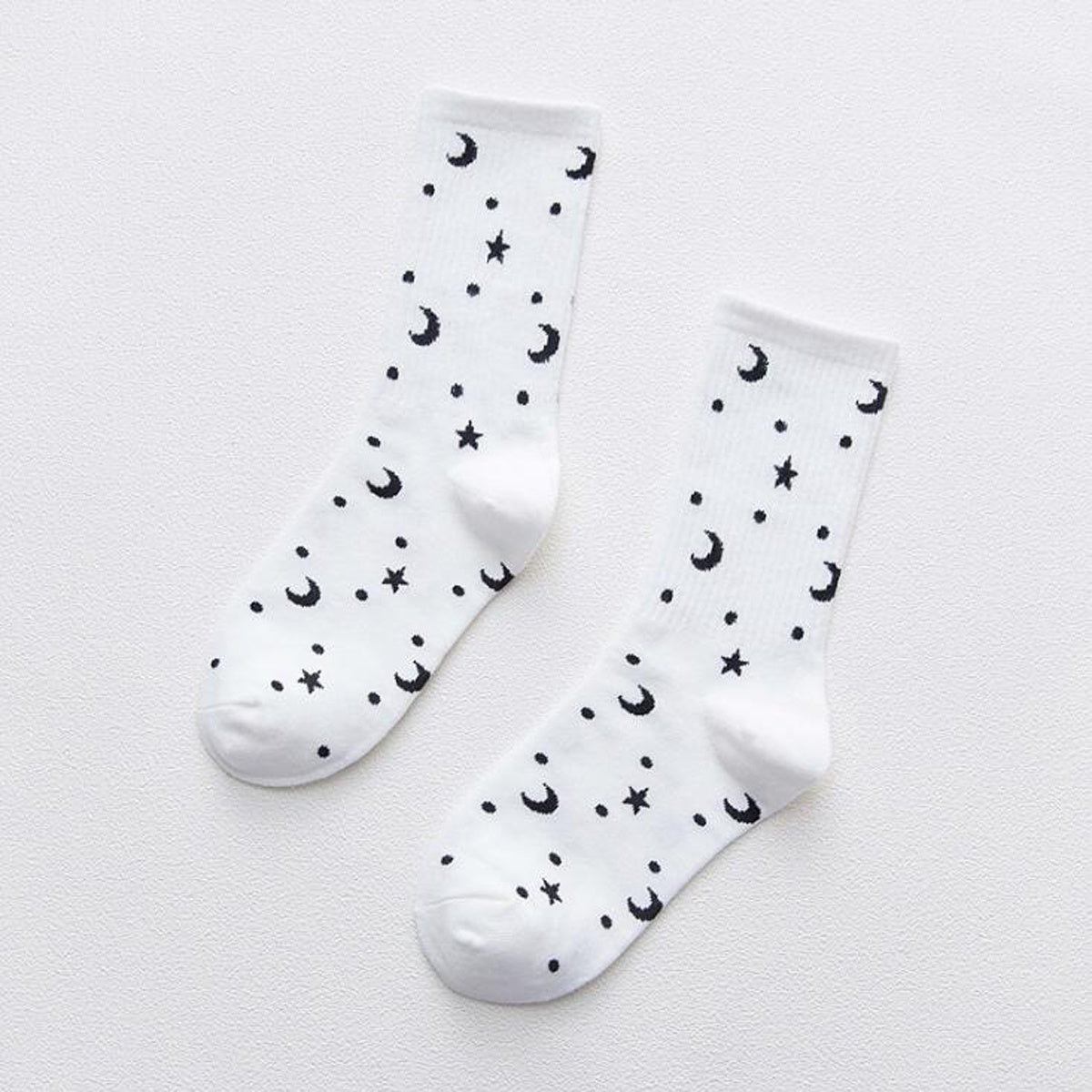 Star Print Mid Tube Socks Women's Stockings