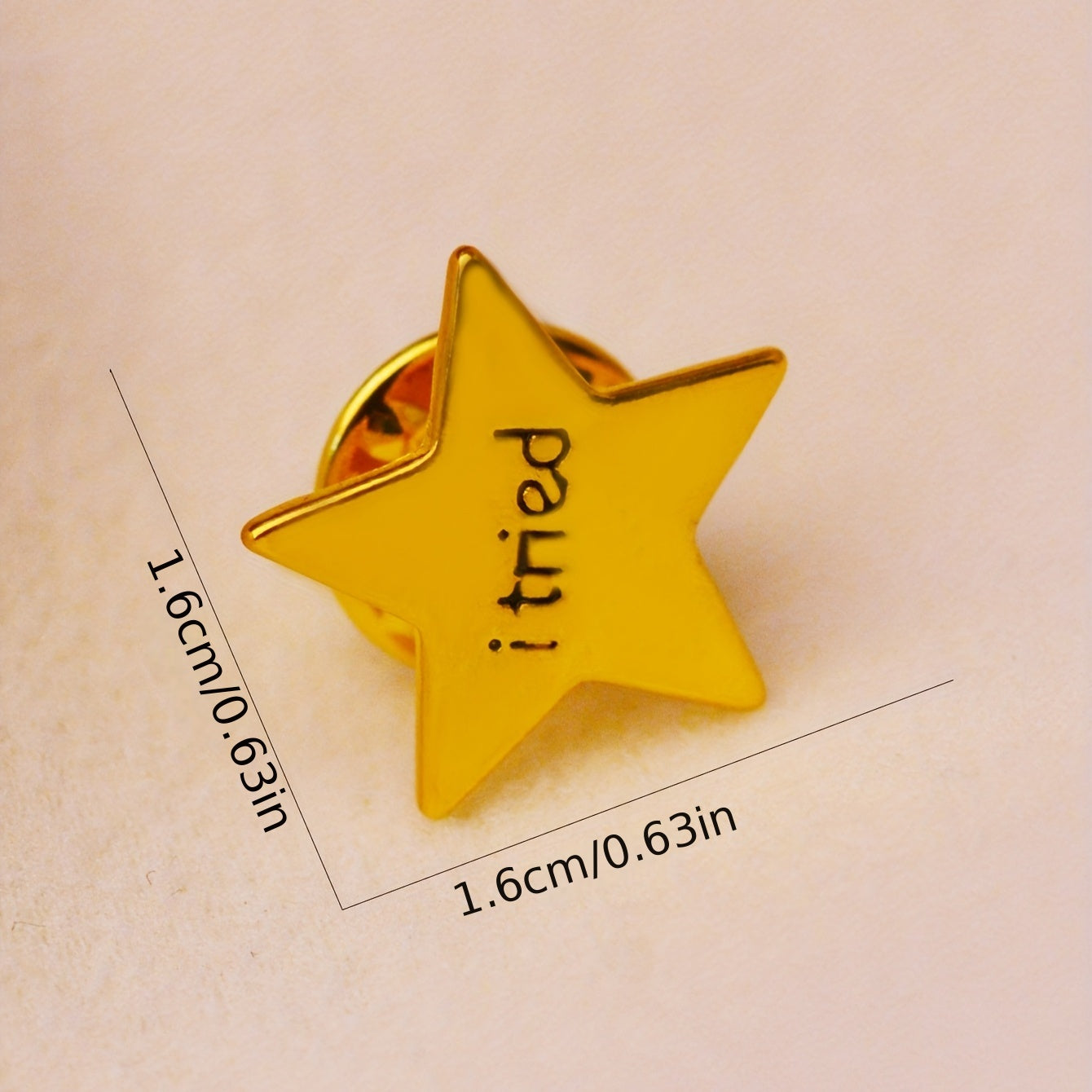 Star Cuff Brooch Enamel Pin