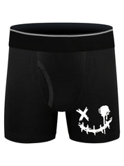 5pcs Boys Smiling Face Boxer Briefs Soft Comfortable Underwear