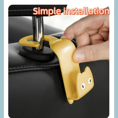 1pc Car Mounted Hook Seat Back Hanging Storage Car Accessories