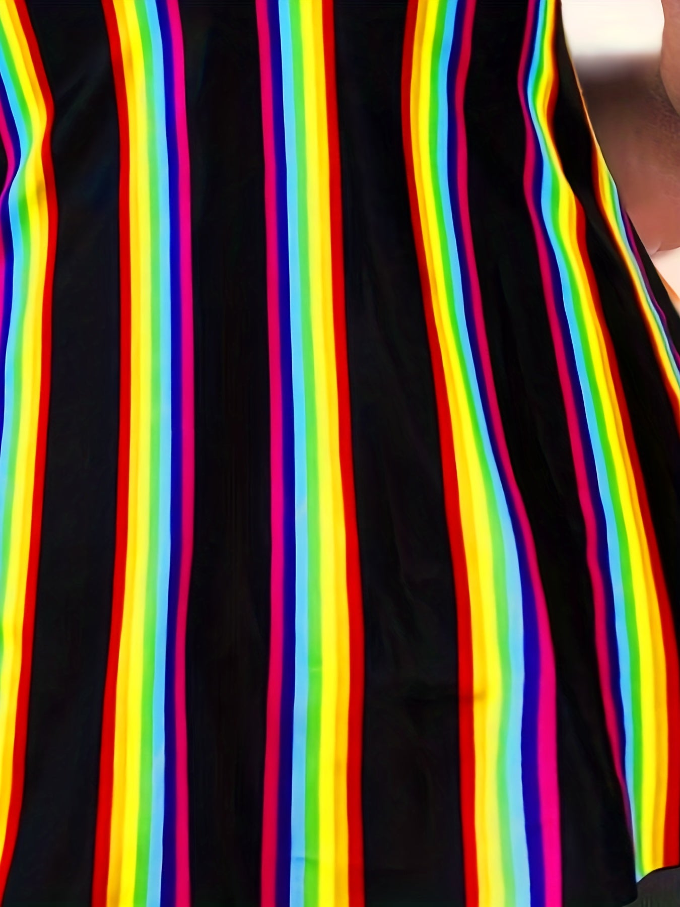 Rainbow Striped Tankini Set