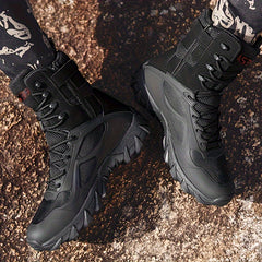 Men's High Top Military Style Hiking Boots