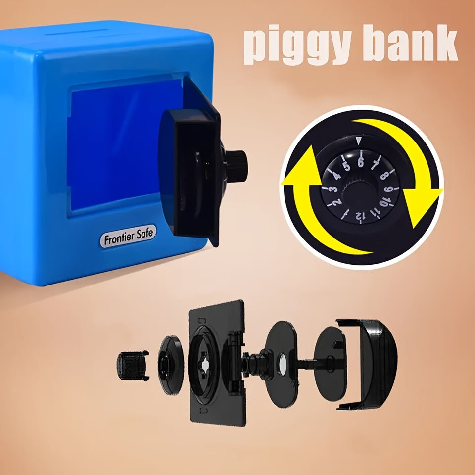Mini Safe Piggy Bank Cartoon Deposit Bank Money Saving Box For Kids