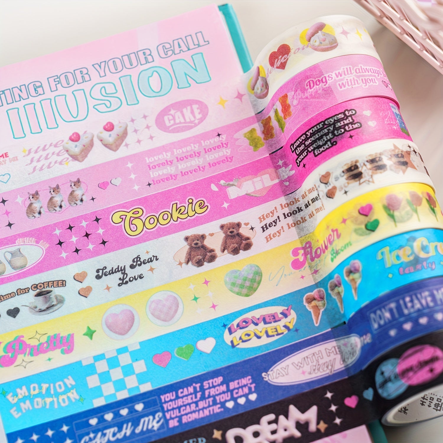 Exciting Palpitations Washi Tape Style DIY Decoration