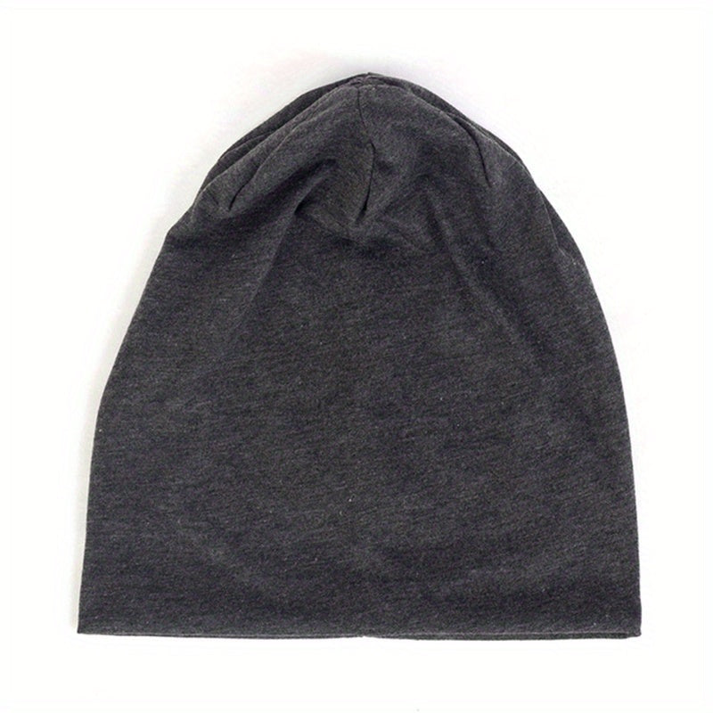 Solid Beanie Polyester Men Women Unisex Beanies Cap Casual Beanie Hats