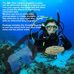 WOLFBEAM Fluorescence Filter Mask for Scuba Dive
