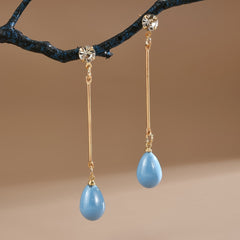 Faux Pearl Long Dangle Earrings Great Gift