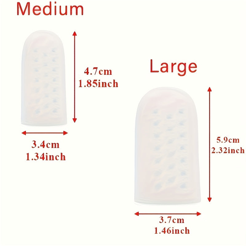 Soft Gel Toe Caps for Big Toe - Breathable Silicone Toe Protector Sleeves