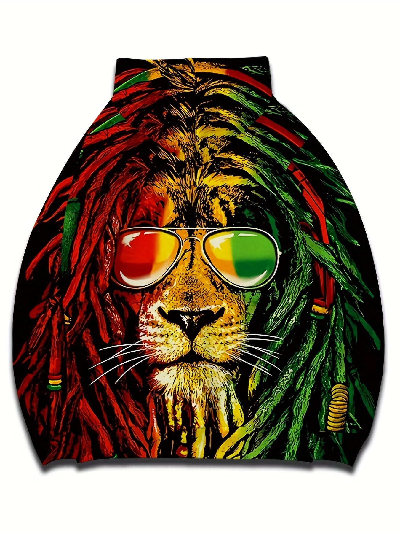 Lion 3D Print Hoodie Men Graphic Hooded Pullover Autumn Winter
