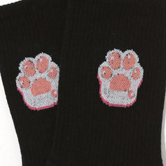 Cartoon Cat Claw Print Socks Women's Stockings