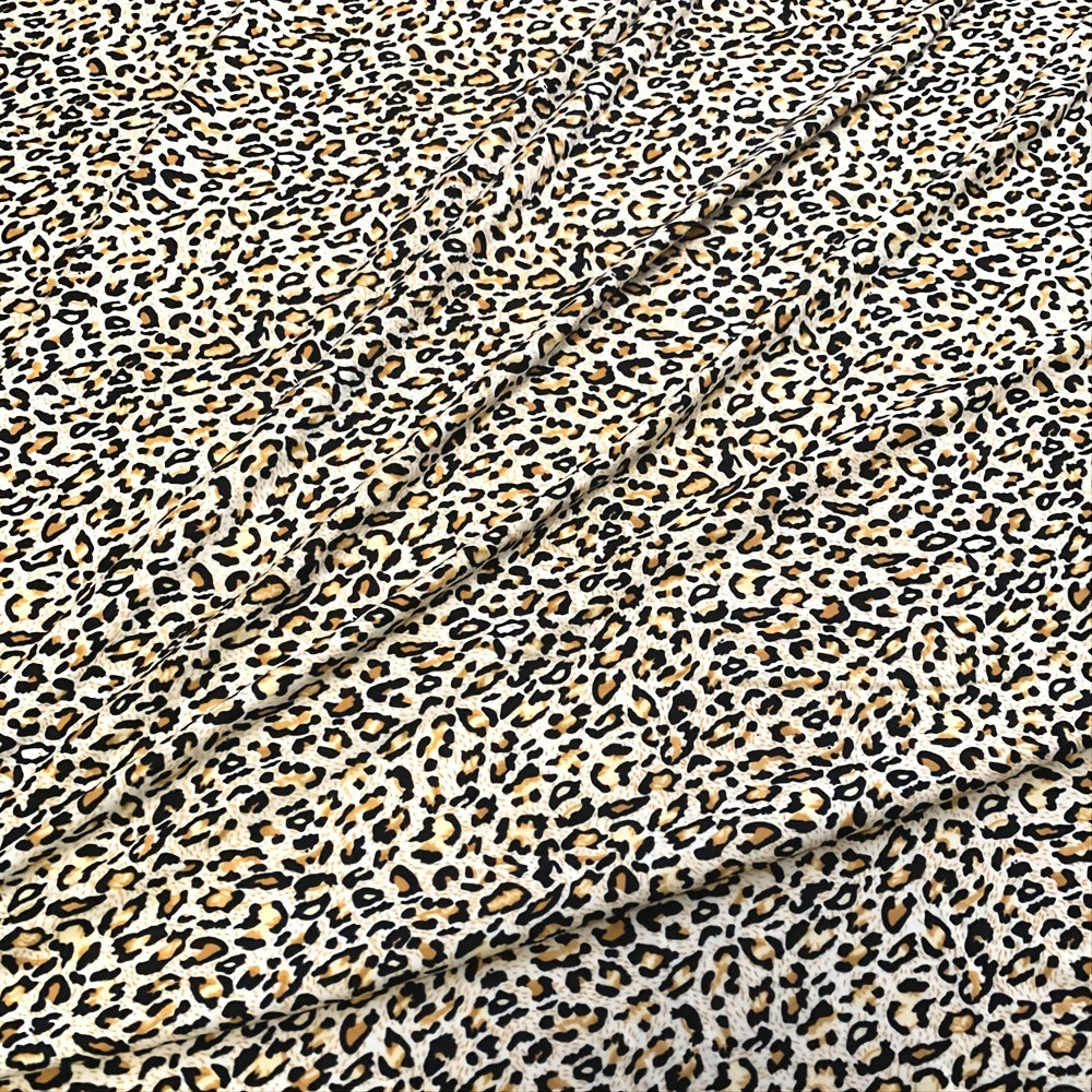 Leopard Pattern Soft Smooth Skin Friendly Fabric 5.90 ft
