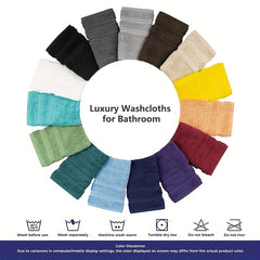 Soft 4-Piece Cotton Washcloth Set 33x33cm