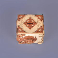 3D Wooden Puzzle Mechanical Password Safe Jewelry Box