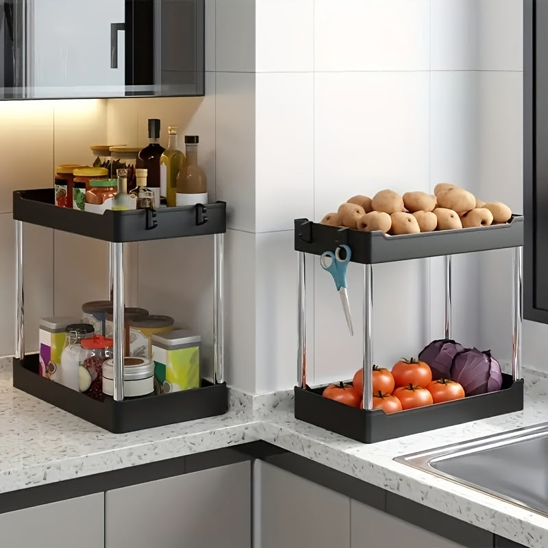 1pc Kitchen Gap Storage Shelf Toilet Narrow Small Storage Basket Cabinet